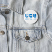 Eet gezond, slaap goed, bewegen vaak ronde button 5,7 cm (In situ)