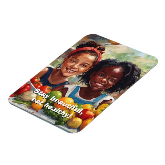 Eet gezonde flexibele magneet (Linkerzijde)