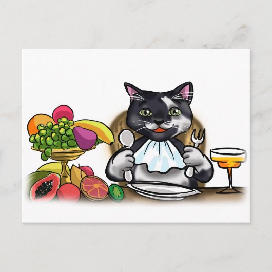 Eet Gezonde Maaltijd Briefkaart (Voorkant)