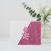 "Eet glitter voor ontbijt en schijn de hele dag." Briefkaart (Staand voorkant)