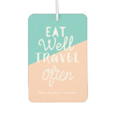 Eet goed reizen vaak chique tropisch fruit monogra luchtverfrisser (Voorkant)