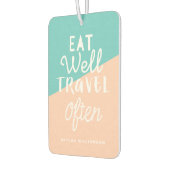 Eet goed reizen vaak chique tropisch fruit monogra luchtverfrisser (Links)