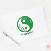 Eet goed voel dieet en gewichtsverlies ronde sticker (Envelop)
