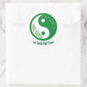 Eet goed voel dieet en gewichtsverlies ronde sticker (Tas)