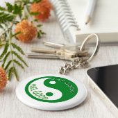 Eet goed voel dieet en gewichtsverlies sleutelhanger (Zijkant)