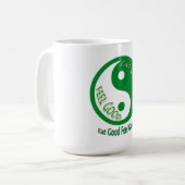 Eet goed Voel goed Dieet en Gewichtsverlies Koffiemok (Voorkant links)