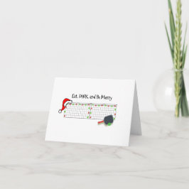 Eet, gooi en wees Merry Kaart