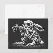 Eet Groenten – Dode Konijn door BurnsInHell Briefkaart (Voorkant / Achterkant)