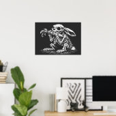 Eet Groenten – Dode Konijn door BurnsInHell Poster (Thuiskantoor)