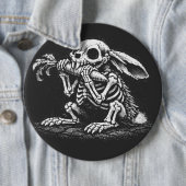 Eet Groenten – Dode Konijn door BurnsInHell Ronde Button 6,0 Cm (In situ)