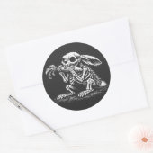 Eet Groenten – Dode Konijn door BurnsInHell Ronde Sticker (Envelop)