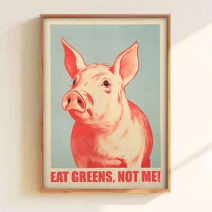 Eet Groenten Print Keuken Muur Kunst Vegetarisch R