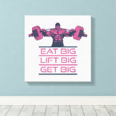 Eet grote lift grote krijgen grote canvas afdruk (Insitu (Houten vloer))