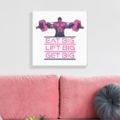 Eet grote lift grote krijgen grote canvas afdruk (Insitu (Woonkamer))