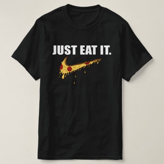 Eet het gewoon - Eet gewoon Pizza T-Shirt (Design voorkant)
