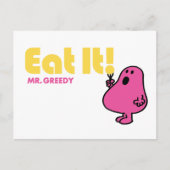 Eet het met Mr Greedy Briefkaart (Voorkant)