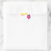 Eet het met Mr Greedy Ronde Sticker (Tas)