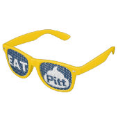 Eet het PITT-zonnebril - GOUD Retro Zonnebril (Gekanteld)