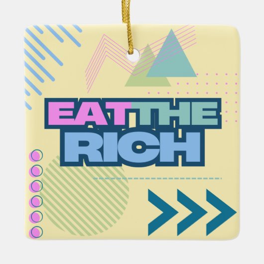 Eet het Rich 90s Vibe Ornament (Voorkant)
