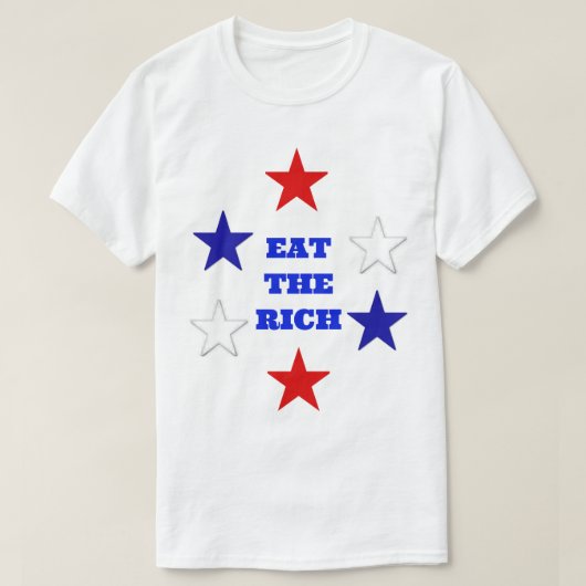 Eet het rijke #2 T-shirt (Design voorkant)