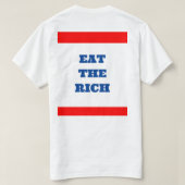 Eet het rijke #2 T-shirt (Design achterkant)