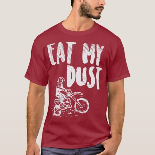 Eet het tracé van mijn stofvuilnisbak motorfiets t-shirt (Voorkant)