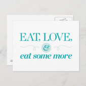 Eet, hou en eet meer briefkaart (Voorkant / Achterkant)