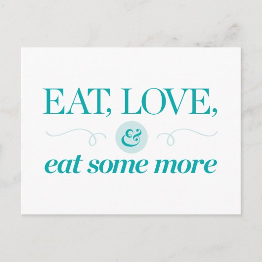 Eet, hou en eet meer briefkaart (Voorkant)