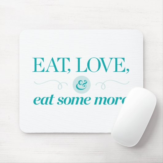 Eet, hou en eet meer muismat (Met muis)