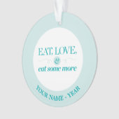 Eet, hou en eet meer ornament (voorkant)