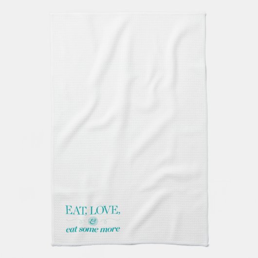 Eet, hou en eet meer theedoek (Verticaal)