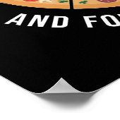 Eet hun pizza op en vorm toch een vakbond poster (Hoek)