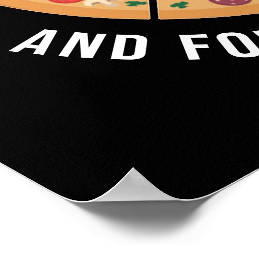 Eet hun pizza op en vorm toch een vakbond poster (Hoek)