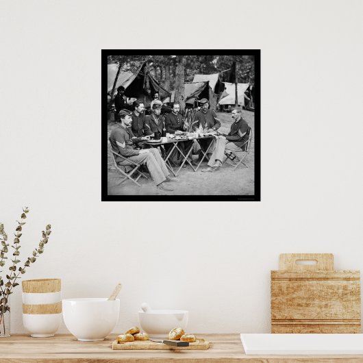 Eet in het Camp Mess bij Bealeton, VA 1863 Poster (Keuken)