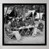 Eet in het Camp Mess bij Bealeton, VA 1863 Poster (Voorkant)