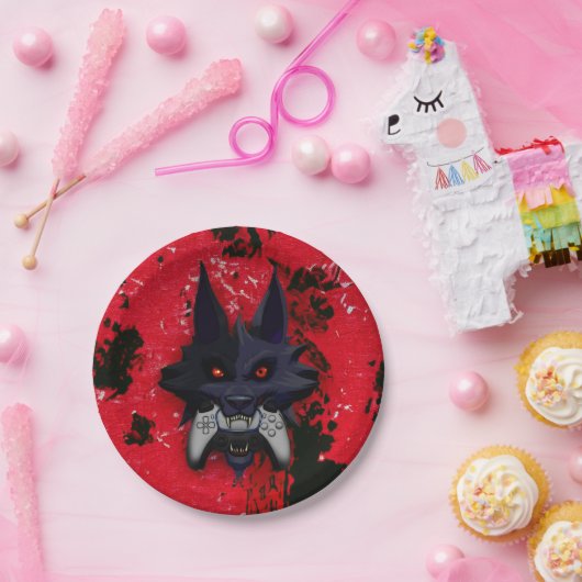 Eet in stijl papieren bordje (Feest)