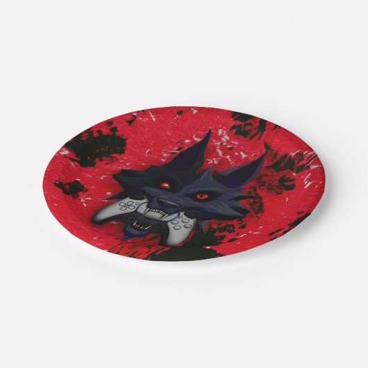 Eet in stijl papieren bordje (Gekanteld)