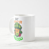 Eet je broccoli op koffiemok (Voorkant links)