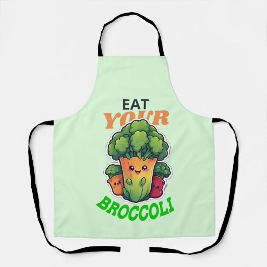 Eet je broccoli op schort (Voorkant)