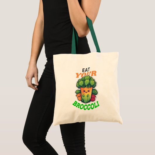Eet je broccoli op tote bag (Voorkant (product))