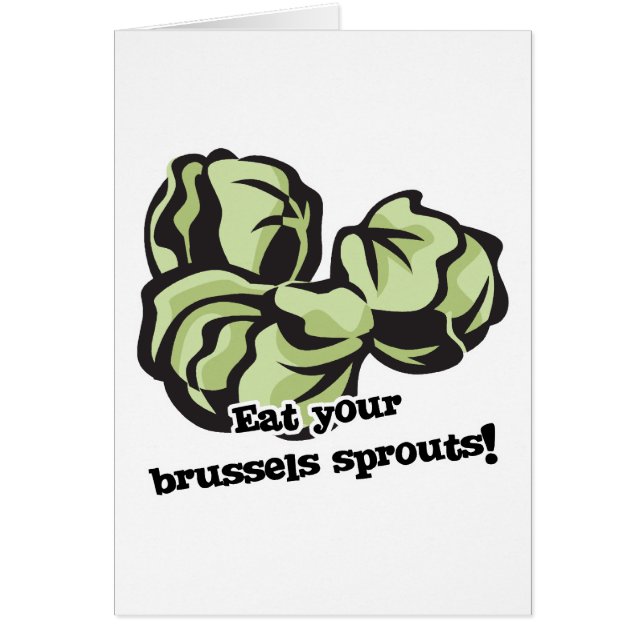 eet je brusselse spruitjes op (Voorkant)