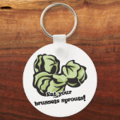 eet je brusselse spruitjes op sleutelhanger (Voorkant)