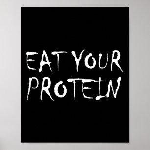 Eet Je Eiwit Eiwit Spieropbouw Fitness B Poster