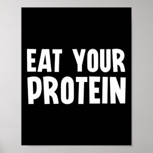Eet Je Eiwit Eiwit Spieropbouw Fitness B Poster