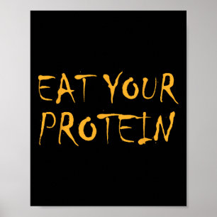 Eet Je Eiwit Eiwit Spieropbouw Fitness B Poster