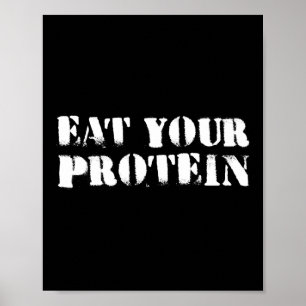 Eet Je Eiwit Eiwit Spieropbouw Fitness B Poster