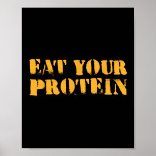 Eet Je Eiwit Eiwit Spieropbouw Fitness B Poster