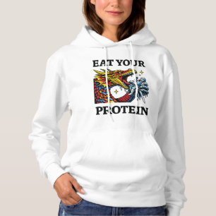 Eet Je Eiwitten – Epische Draak Eet Ridder Hoodie