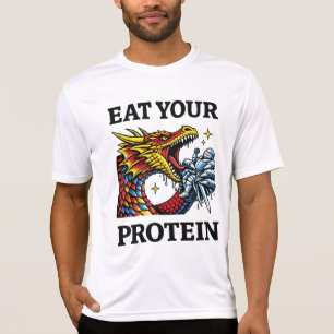 Eet Je Eiwitten – Epische Draak Eet Ridder T-shirt