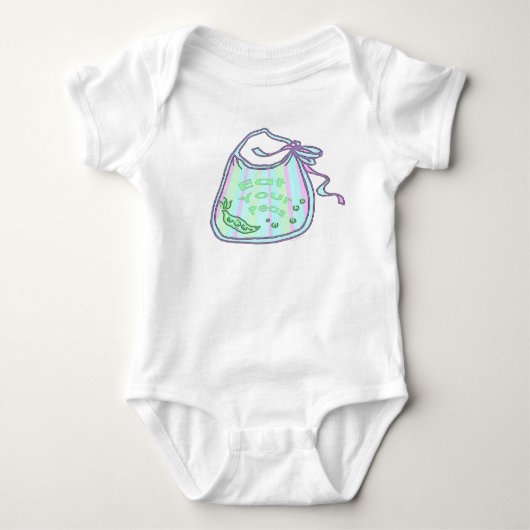 Eet je erwten baby romper (Voorkant)